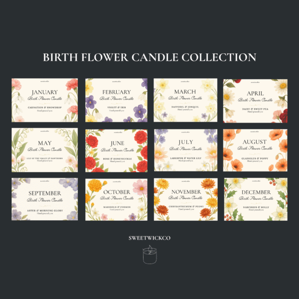 January Birth Flower Candle - Image 3
